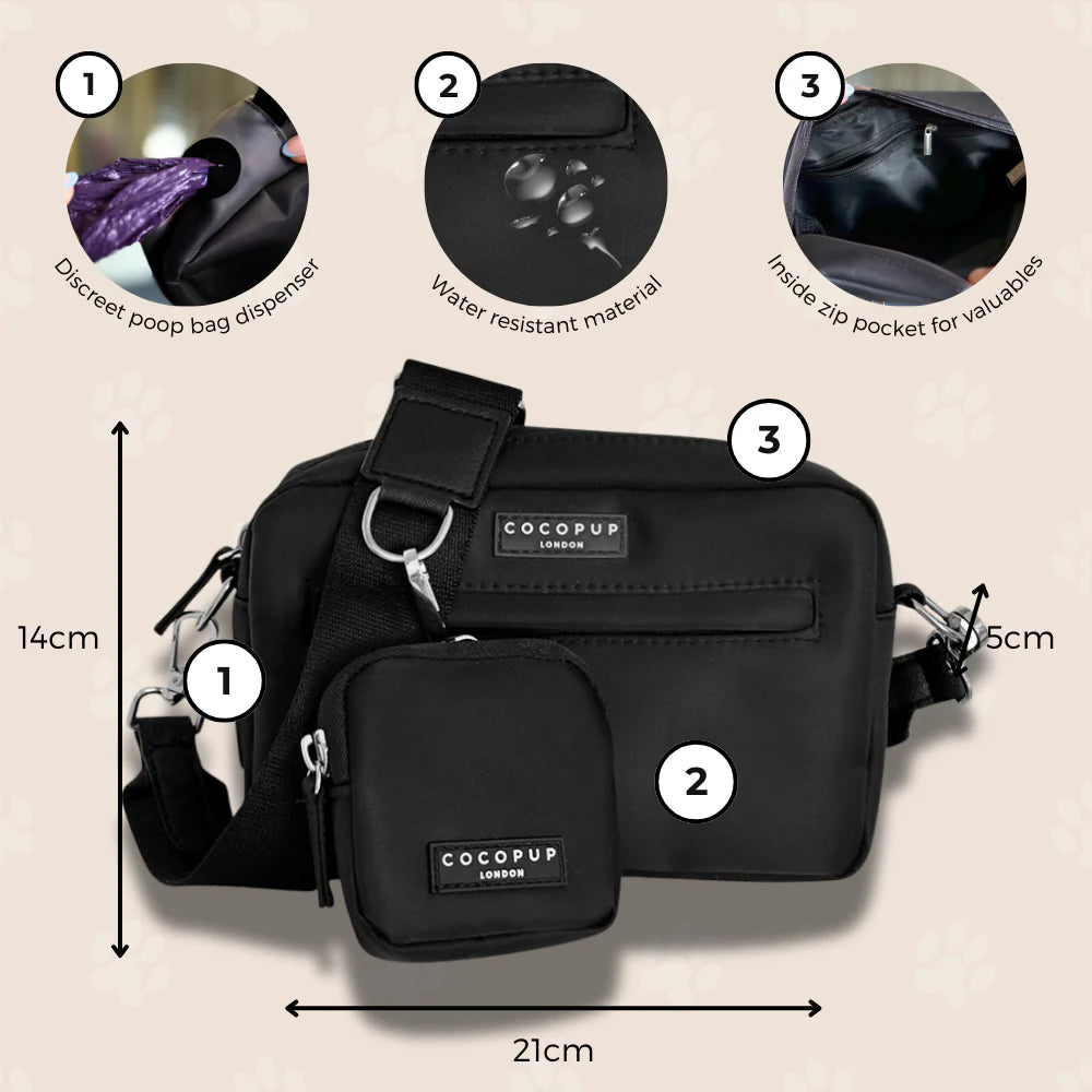 Cocopup London - Dog Walking Bag - Black