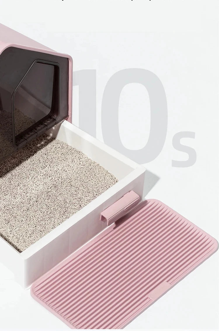 Enclosed Cat Litter Box