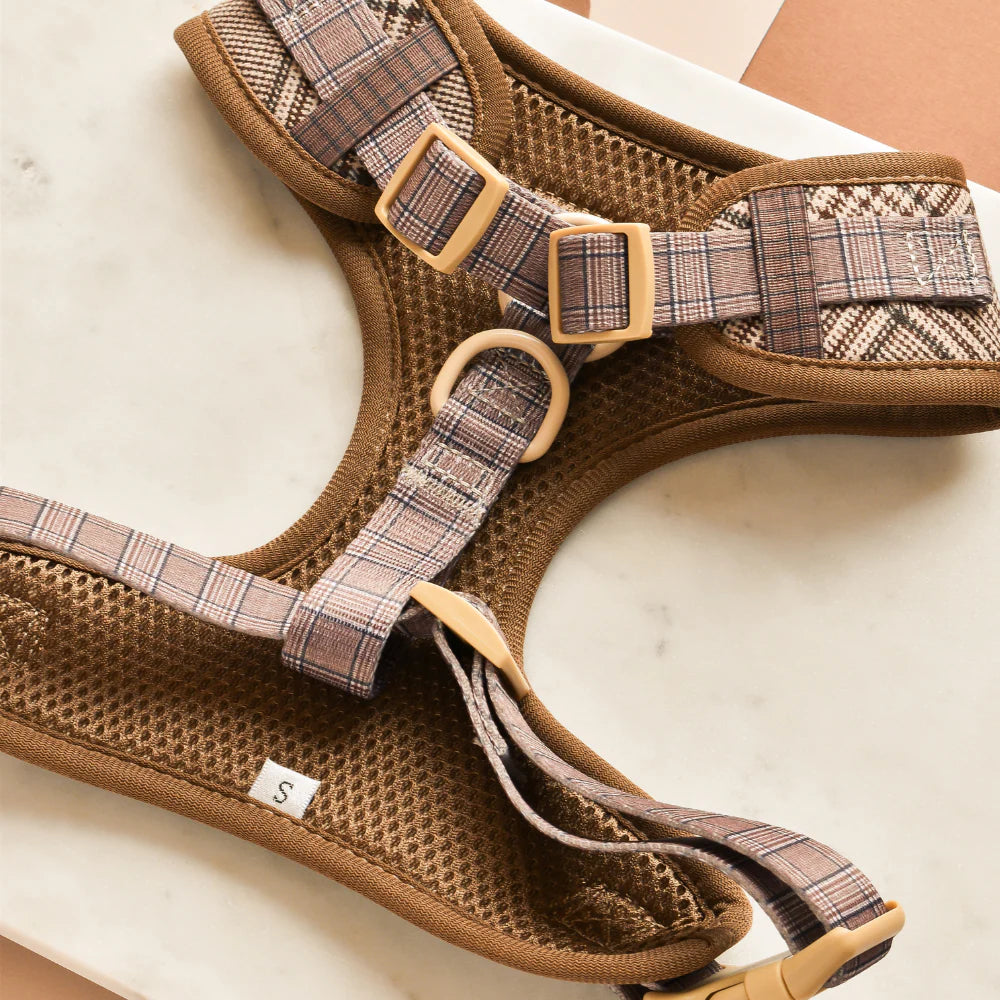 Cocopup London Pup Plaid Adjustable Neck Harness